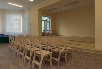 assembly hall in kindergarten