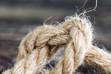 thick linen gray rope