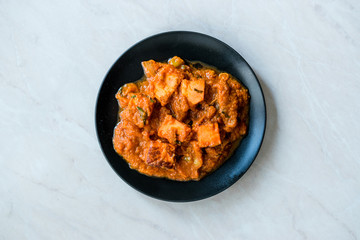 Indian Food Paneer Butter Tikka Masala / Cheese Cottage Curry.