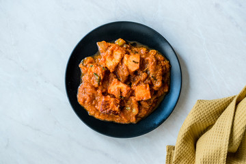 Indian Food Paneer Butter Tikka Masala / Cheese Cottage Curry.