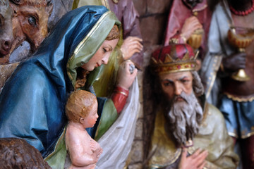 Nativity Scene, altarpiece in the church of Saint Matthew in Stitar, Croatia