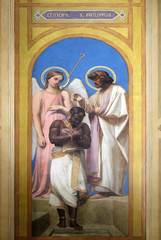 Baptism of the Eunuch, Notre Dame de Lorette in Paris, France