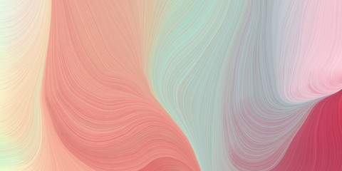 smooth swirl waves background design with pastel gray, tan and moderate pink color