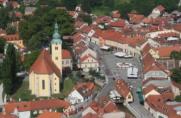 Fototapeta na wymiar Parish Church of Saint Anastasia in Samobor, Croatia