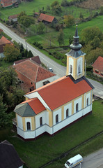 Fototapeta na wymiar Church of the Saint Helena in Vrtlinska, Croatia