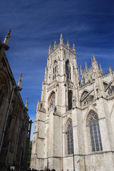 york minster against a blue sky
