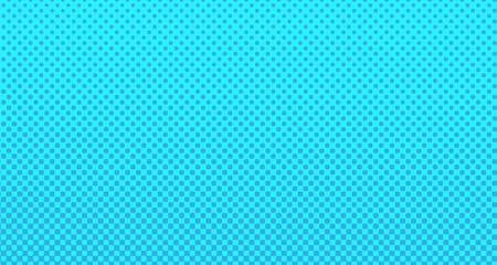 Blue halftone pop art background abstract vector comics style blank layout template with clouds beams and isolated dots pattern. For sale banner for your designe 1960s. with copy space eps10