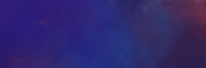 midnight blue, old mauve and very dark violet colored vintage abstract painted background with space for text or image. can be used as header or banner