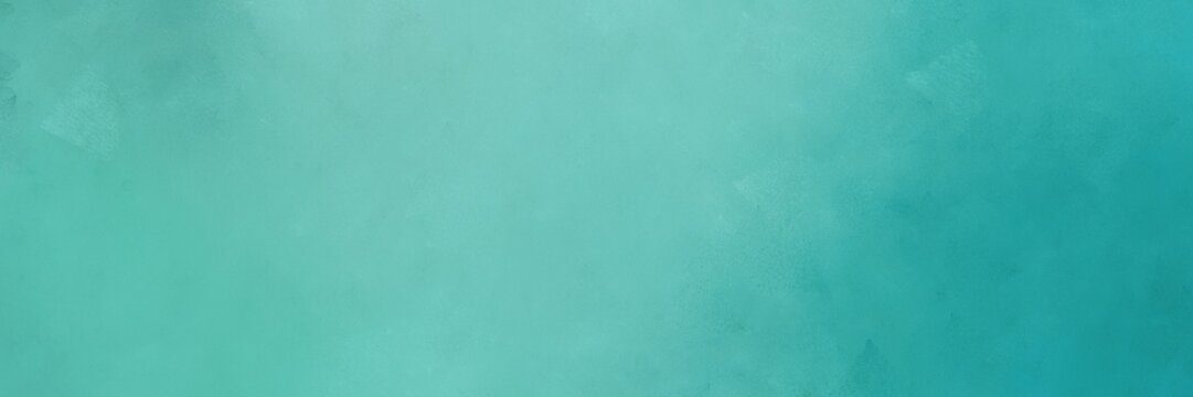 abstract painting background texture with medium aqua marine, light sea green and blue chill colors and space for text or image. can be used as header or banner