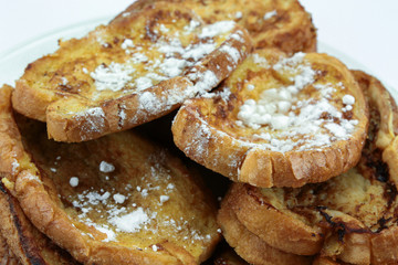 slices of bread loaf with sugar