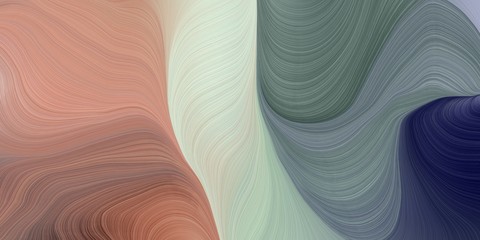 modern soft curvy waves background illustration with gray gray, very dark blue and pastel gray color © Eigens
