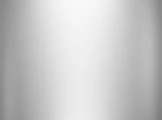 Rolgordijnen metallic zilver folie textuur gepolijst glanzende abstracte achtergrond met kopie ruimte, wit metaal verloop sjabloon voor gouden rand, frame, lint ontwerp © QuietWord
