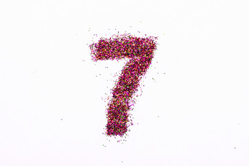 Figure 7 bright sequins white background