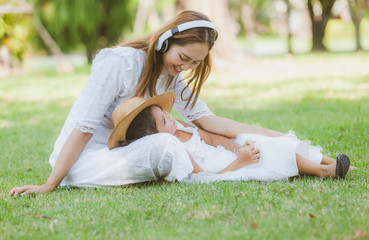 My mother wore earphones, singing songs, letting the children listen happily on weekends