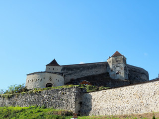 Fototapeta na wymiar Romania Rasnov ancient fortress in Autumn
