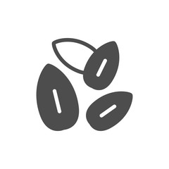 Sunflower seeds glyph modern icon