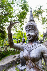 Obraz premium Buddha statues at Tar Nim Waterfall & Secret Magic Garden on Koh Samui