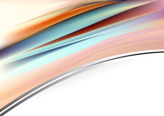 Creative Curve Background vector image design