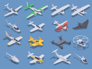 Air Transport Isometric Set © Macrovector