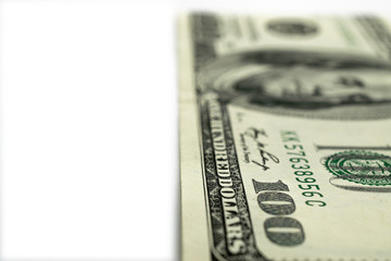 Money falling. American money. Washington american cash, usd bac