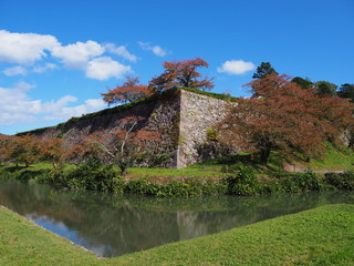秋の篠山城跡