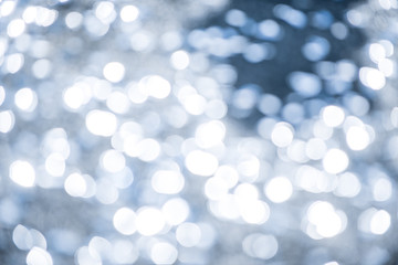 Obraz premium Blue bokeh background created by neon lights