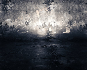 Background  光が効いた背景  幻想的で闇の中の光を思わせる背景画像 - 304401520