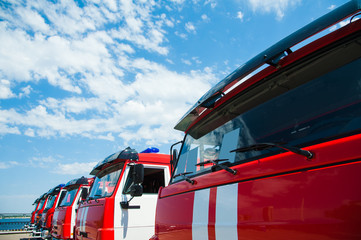 Truck firefighter automobiles