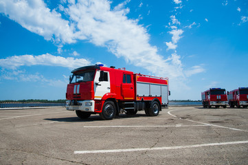 Truck firefighter automobiles