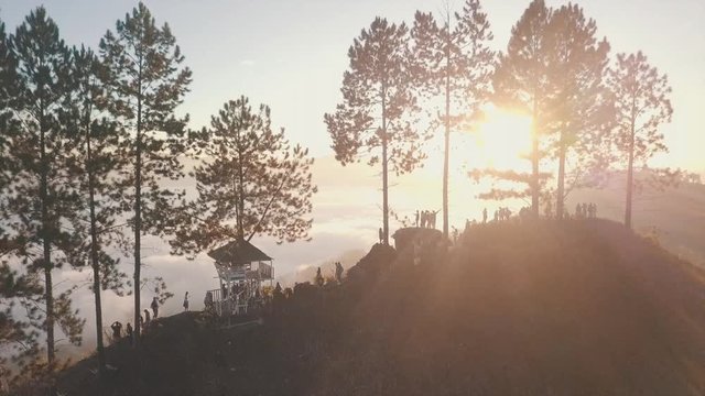 Beautiful Sunrise with Sea of Clouds at Buda, Davao City, Philippines
