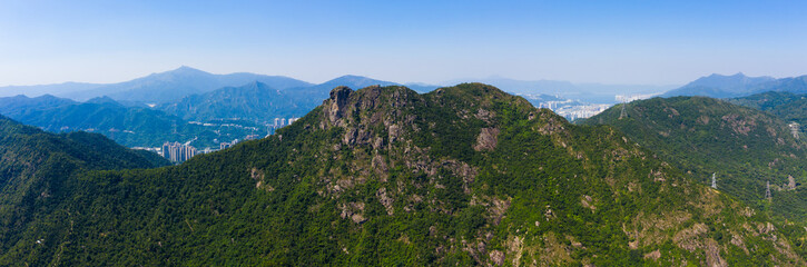 Lion rock mountain in Hong Kong