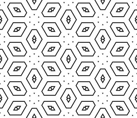 Abstract thin line seamless pattern. Linear ornamental geometric background. Wrapping paper. Vector illustration.         