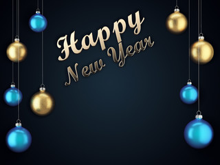 3D Rendering Christmas Card