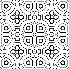 Abstract thin line seamless pattern. Linear ornamental geometric background. Wrapping paper. Vector illustration.         