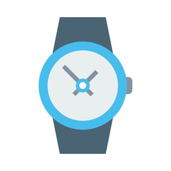 Wristwatch Vector illustration. Modern flat Icon for Business & Office. 