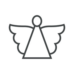 Obraz premium Line icon winged angel