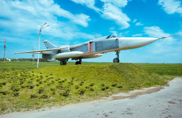 Sukhoi Su 24 supersonic figher jet in Belarus