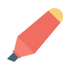 Highlighter Vector illustration. Modern flat design graphic elements. 