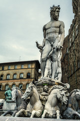 Neptune statue in Piazza della Signoria in Florence