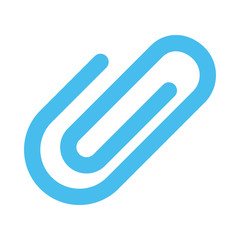 Paperclip Vector illustration. Modern flat design graphic elements. 