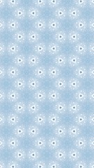 Seamless Pattern (Triangle shapes, White Star Light on Blue Textile, Wooden Pattern)