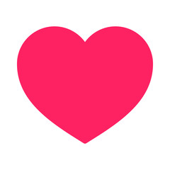 Simple and clean love icon. heart symbol.