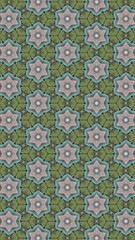 Seamless Pattern (Triangle shapes, White Star Light on Blue Textile, Wooden Pattern)