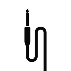 Audio jack symbol. audio plug icon. recording equipment icon.