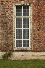 Grunge window of old building