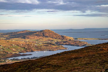 Teeling seen from the Slieve League cliffs in County Donegal - Ireland