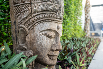 Fototapeta na wymiar Buddha decoration in garden