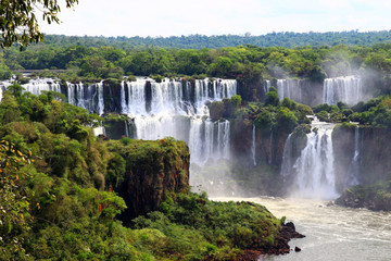 Fototapeta na wymiar Iguazu Falls - Iguazú National Park, Paraná, Brazil, Argentina