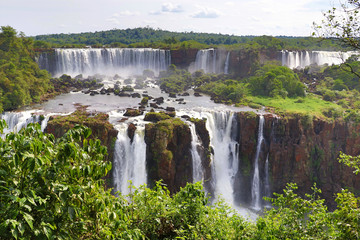 Fototapeta premium Iguazu Falls - Iguazú National Park, Paraná, Brazil, Argentina