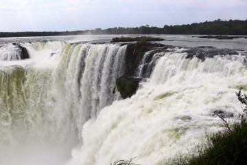 Fototapeta na wymiar Iguazu Falls - Iguazú National Park, Paraná, Brazil, Argentina